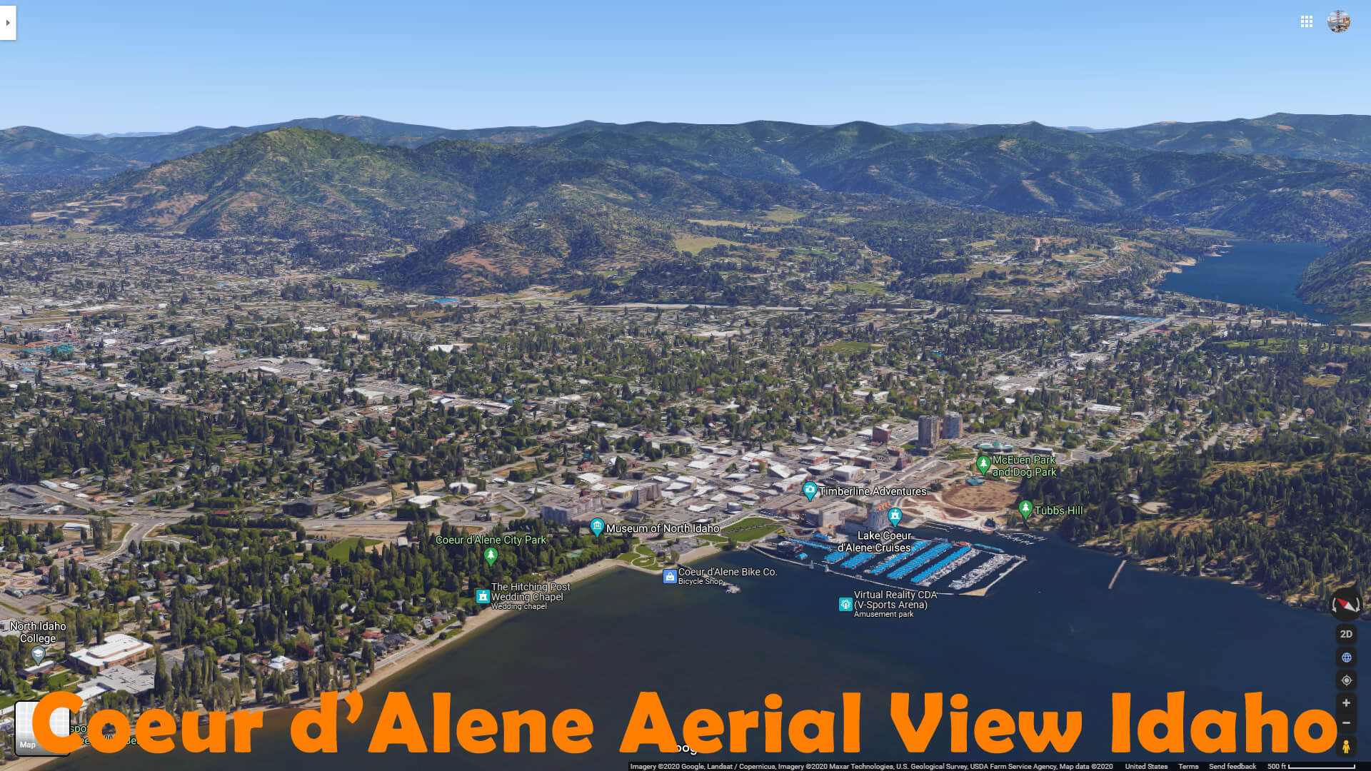 Coeur d'Alene Vue Aerienne Idaho